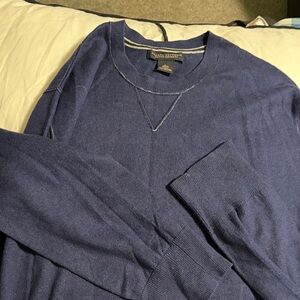 Banana Republic Men's Deep Blue Crewneck Sweater